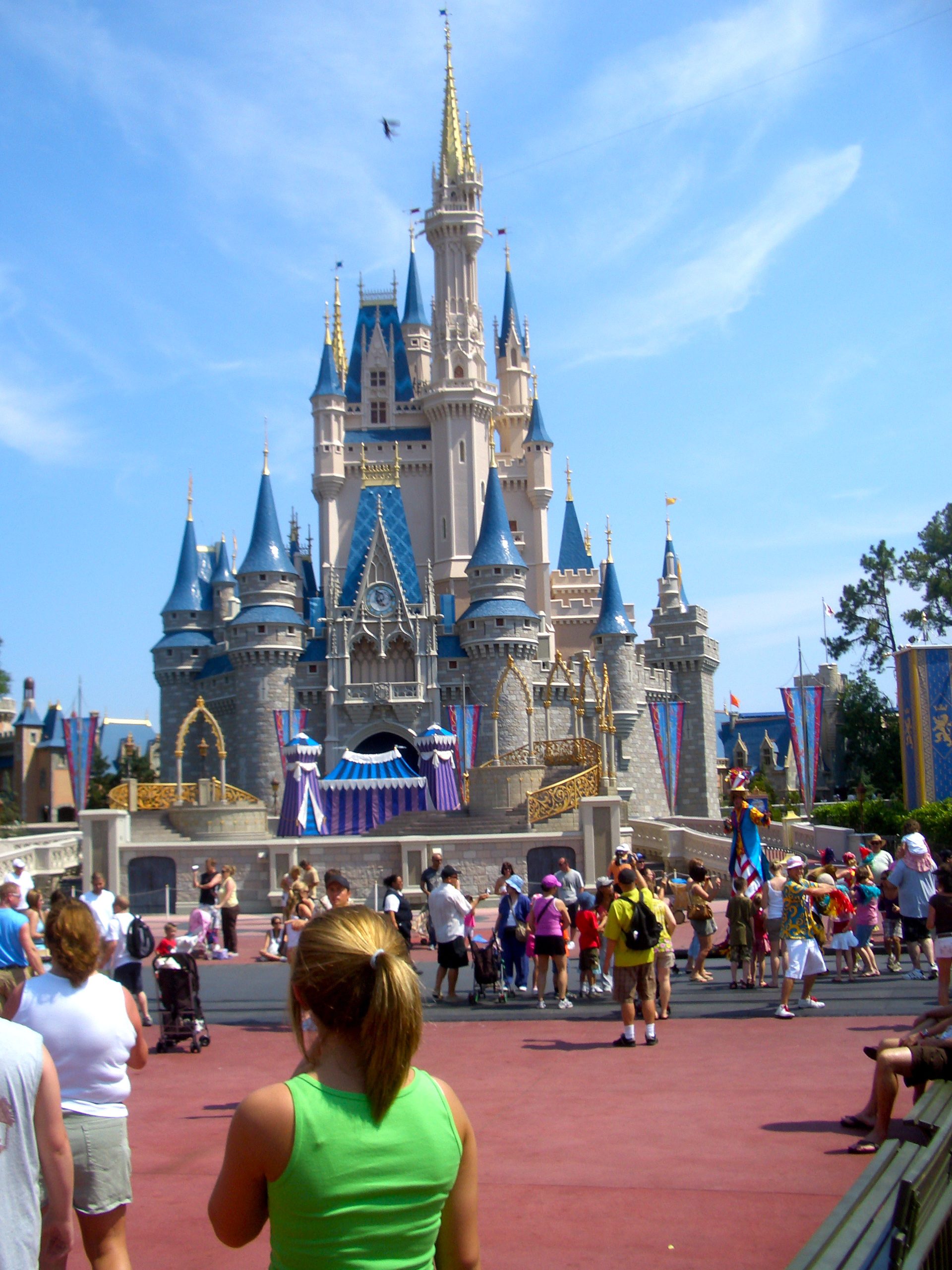 Cinderella's castle at the Magic Kingdom, Florida.